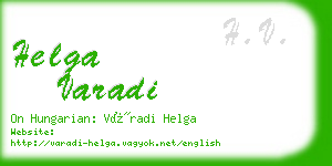 helga varadi business card